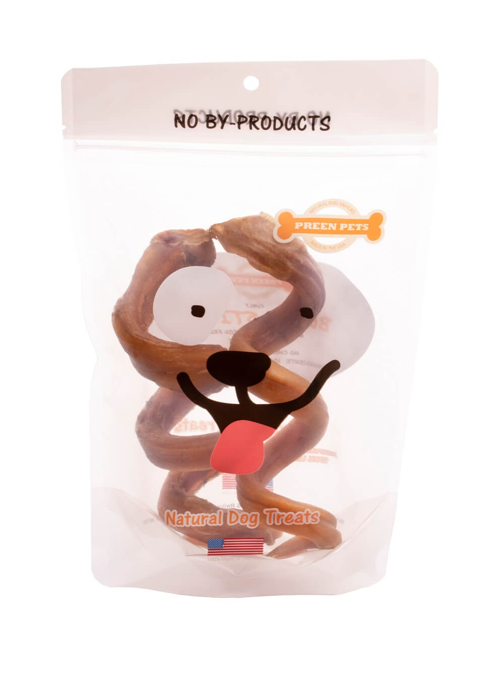 6″ Curly Bully Stick Dog Chews With Omega-3 fish oil
